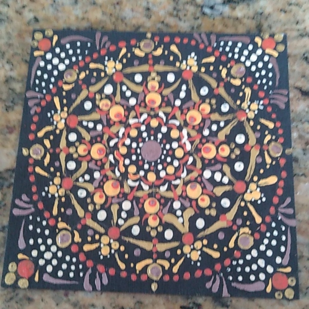 Hand Painted Mandala